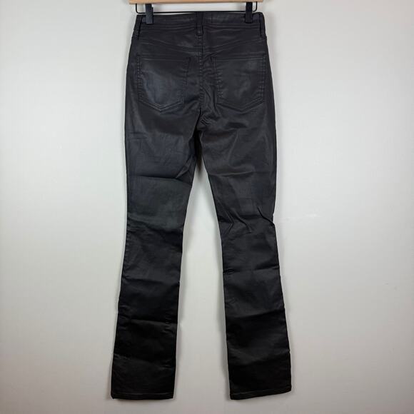 We The Free People Spellbound Coated Bootcut Jeans Women 26 Black Boho Revolve - Picture 3 of 9